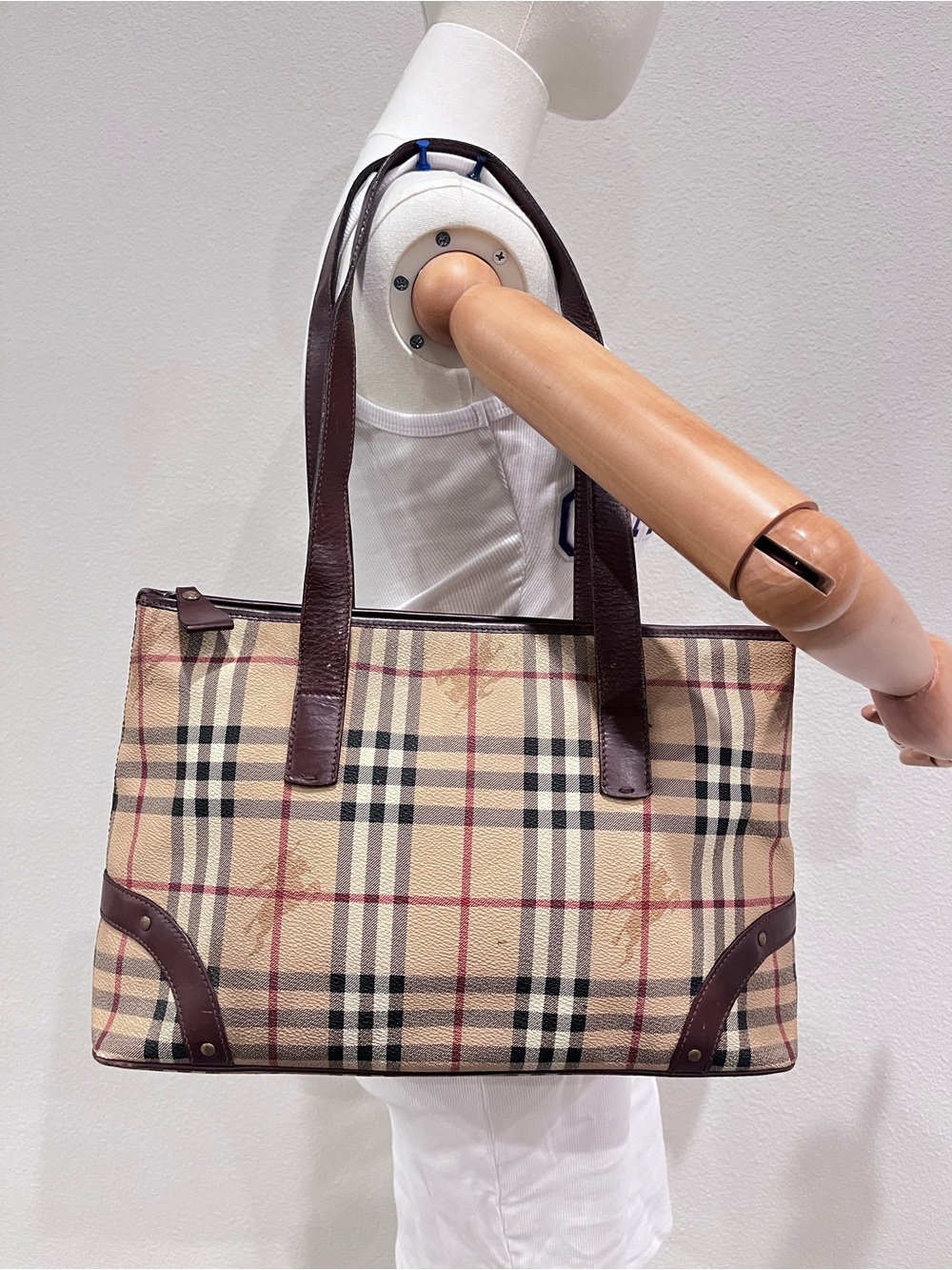 Burberry vintage Haymarket shoulder bag